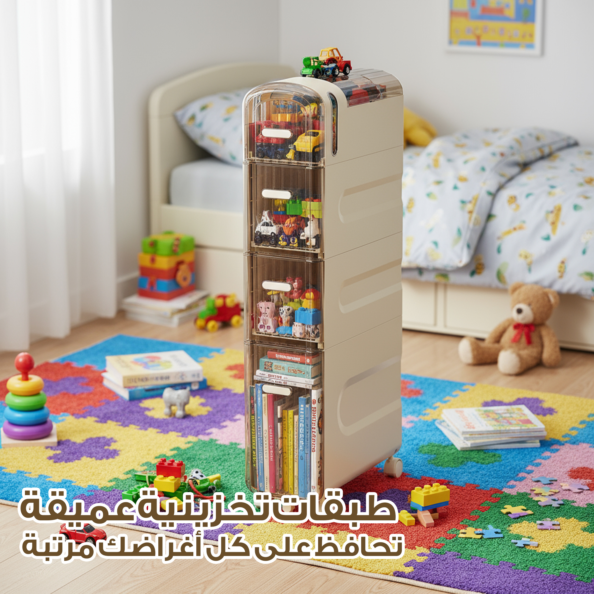 خزانة بلاستيك 4 طبقات مقاومة للماء - Image 5
